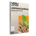 Veru Wellness Ashwagandha Patch - Stress Relief, Natural Mood Support, Energy and Focus Support Patch, Herbal Supplement (60 Count)