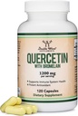 Quercetin med Bromelain - 120 greve (1 200 mg portioner) Immunhälsokapslar - stöder hälsosam immunfunktioner hos män och kvinnor (Vegan Safe, Third Party Tested, Gluten Free) av Double Wood