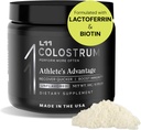 Colostrum Supplement av L11 med Lactoferrin Biotin Zink & Vitamin D | Bovine Colostrum pulver for Peak Athletic Helse, Gut Helse, Muskel & Immune Support | 1500mg Colostrum - Uslavored 30 Services