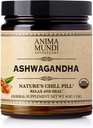 Anima Mundi Ashwagandha Powder - Organic Ashwagandha Root Powder, acusat de l'Índia - conegut comúment com a Ginyseng Root Powder - Calmant Herbalder suplementari - Afegeix a Te, cafè & Més (4oz / 113g)