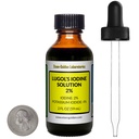 Lugol's Iodine / 2% Solution / 2 Oz in an Amber Glass Bottle/Free Dropper