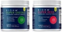 BIOHM Super Reds and Greens Bundle, Superfood Powder with Probiotics and Digestive Enzimes, Packaged with Antioxidants and Polyphenols, Allergen Free, Non-GMO, Vegan - 30 Servings Each