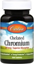 Carlson Chelated Chromium 200 mcg Superior Absorption - Metabolismo osasuntsuaren ekoizpena eta ongizate optimoa - 300 Tablet