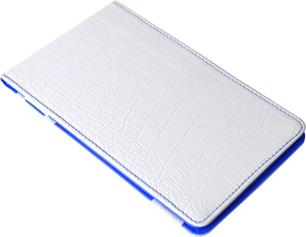 Premium Crocodile Effect Scorecard Holder with Unlimited Printable Golf Game Trackers Sheets
