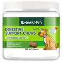 Herbion Pets Digestive Support Chews with Probiotics & Enzymes, 120 Soft Chews, with Daily Digestive Enzymes, for Improved Gut Health, Minimum 2 Billion CFUs, Made in USA for Dogs 12 Weeks+, Pack 1