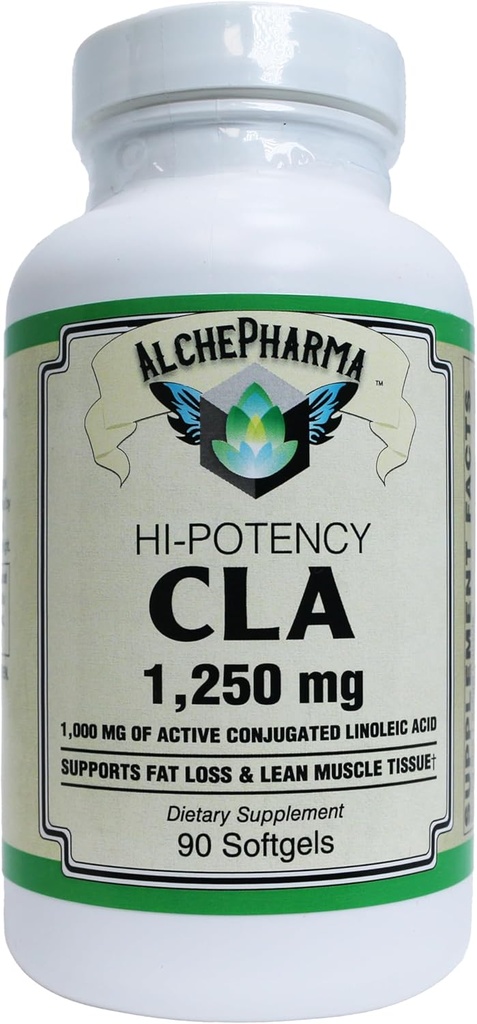 CLA (True Active Conjugated Linoleic Acid) • High Potency - Optimal 1:1 Ratio of isomers• 1,250mg Softgels