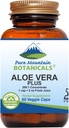 Pure Mountain Botanicals Alo Vera Plus Capules. 200: 1 extra. Kosher Organic Ale Vera Gel, Marshmallow Root, Smipipilly Elm