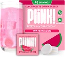Plink! Fizzy Electrolyte Tablets for Adults & Kids – Watermelon, 48ct – Daily Hydration with Electrolytes – Low Sugar, Vegan, Keto Friendly, Non-GMO