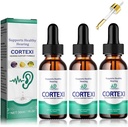 REYROB 3 balenie Cortexi Tinnitus liečba, [1x30ML] Cortexi podpora sluchu kvapky, Cortexi Advanced Formula kvapky pre zdravie ucha