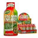 Vitamin Energy Immun + ekstra styrke Energy Shot Fruit Punch 12 Pack, 260mg Naturlig Koffein, B-Vitamin, Citicolin, Green Tea, Immunity & Focus Support, Zero Sugar, Gluten- Free 1,93 fl oz