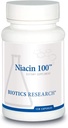 Biotics Research Niacin 100, 100 Milligram Niacin, B3 bitamina, Cholesterol, HDL, LDL, Triglyceride, LP, Osasun kardiobaskularra, 150 kapsula