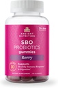 Probióticos de nutrición antiguos, SBO Probióticos Berry Gummies 10 Billion CFUs*/Serving, Healthy Digestive and Immune Response Support, Gluten Free, Reduce el Bloating ocasional, 60 Condes