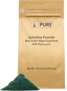 PURE ORIGINAL INGREDIENTS Spirulina hautsa (1 lb) Alga berde superelikagaia Phycocyanin-ekin