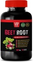 суперfood Beet Кореневий Доповнення - Beet Root 1000 MG - Кореневий азот Окис азоту добавки, буряк кореневих таблеток, буряк кореневих вітамінів, Імунна система підтримки, буряк вітаміни, добавки Beetroot, 1 Бот 60 Таб