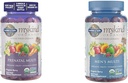 Tuin van het leven Organics Prenatale Gummies Multivitamine met vitamine D3, B6, B12 & Organics Mannen Gummy Vitaminen Multi Berry, 120 Tellen