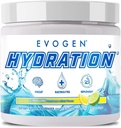 Evogen Hydration - Full Spectrum Elektrolyserer pulver | Sugar-fri Elektrolytt pulver Supplement for Hydrasjon, Energi, og Recovery | Kokosvann, B Vitaminer, Kalium | Lemon Lime | 30 Serveringer