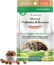 NaturVet Scoopables Advanced Probiotika pro psy - Chewable Dog Probiotika & Digestive Enzymes - Podpora zdravé gut pro vaše zvíře - Hickory Smoked Bacon Flavor 124; 11oz Bag