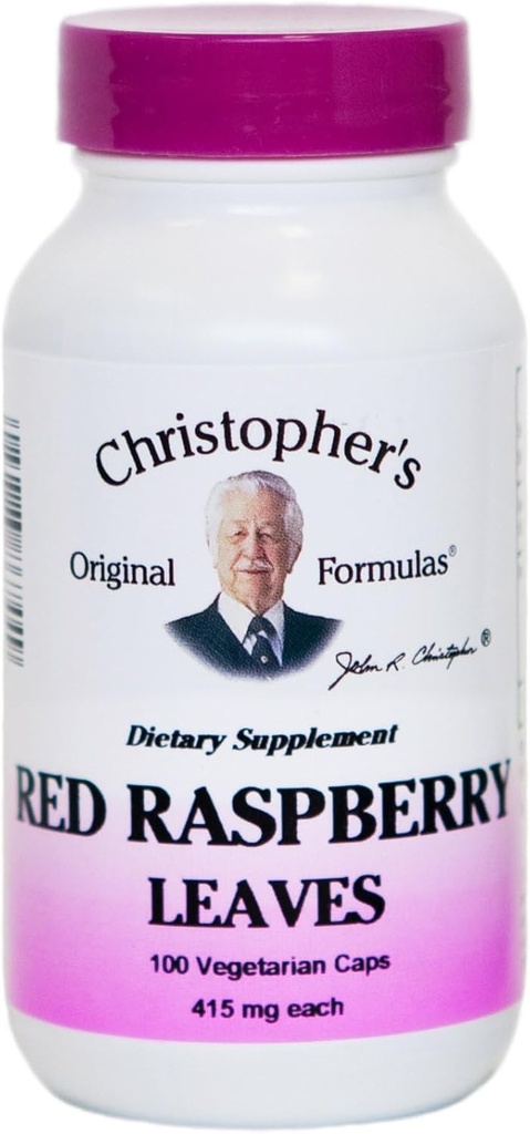 Christopher's Red Raspberry Leaves - 450 mg - 100 vegetarijanske kapsule