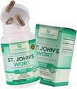 Pure Premium St. Johns Wort Cápsulas 500mg - Suplemento de suporte de humor - Suplementos de estresse normal natural e ervas - St John Wort Suporte humor positivo para homens e mulheres - 3 meses de fornecimento - 100 cápsulas
