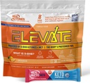 Real Ketones MCT & BHB Exogenous Ketones 음료 혼합 Packets Elevate Keto Electrolytes Powder Packets 4 메인 Electrolytes Plus Hydrating Proprietary Keto BHB - 30 팩 오렌지
