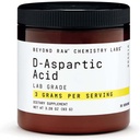 BEYOND RAW Chemistry Labs D- Aspartic acid Powder, Muscle Development and Recovery, 30 Servings