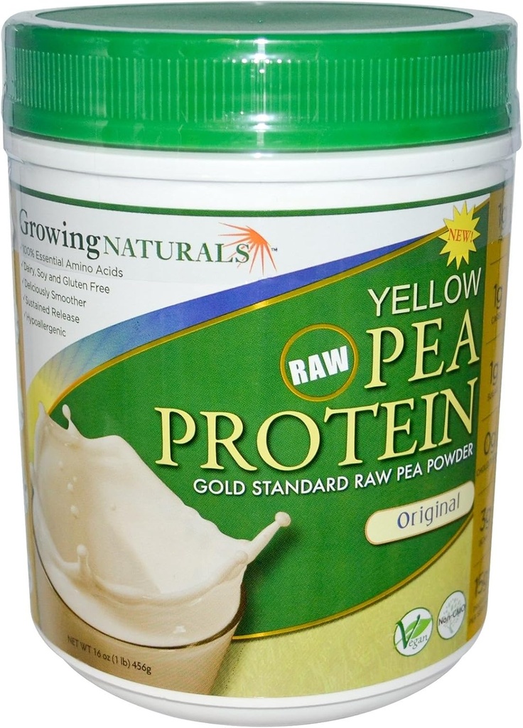 Pestovanie prírodné - Raw Yellow Pea Protein Original - 16 oz.