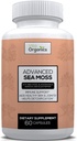 Advanced Sea Moss, merisambla täiustatud valem, premium merisambla lisand, merisambla tabletid, merisambla lisand, Irish Sea Moss Capsules & Organic Bladderwrack & Burdock, & Black Pepper Extract, Seamoss