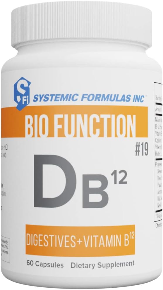 Sistemske formule DB12 Digest VIT. B12 - Prebavne motnje + vitamin B12. B12 Formula z izboljšano B12 Absorpcijo.