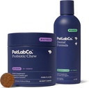 PetLab Co. – Dog Dentes Limpeza & Gut Saúde Bundle: Dog Fórmula Dental para Respiração Fresca, Dentes saudáveis & chicletes & Probióticos para Gut Saúde, Alergias Sazonais, Pele & Orelha Levedo