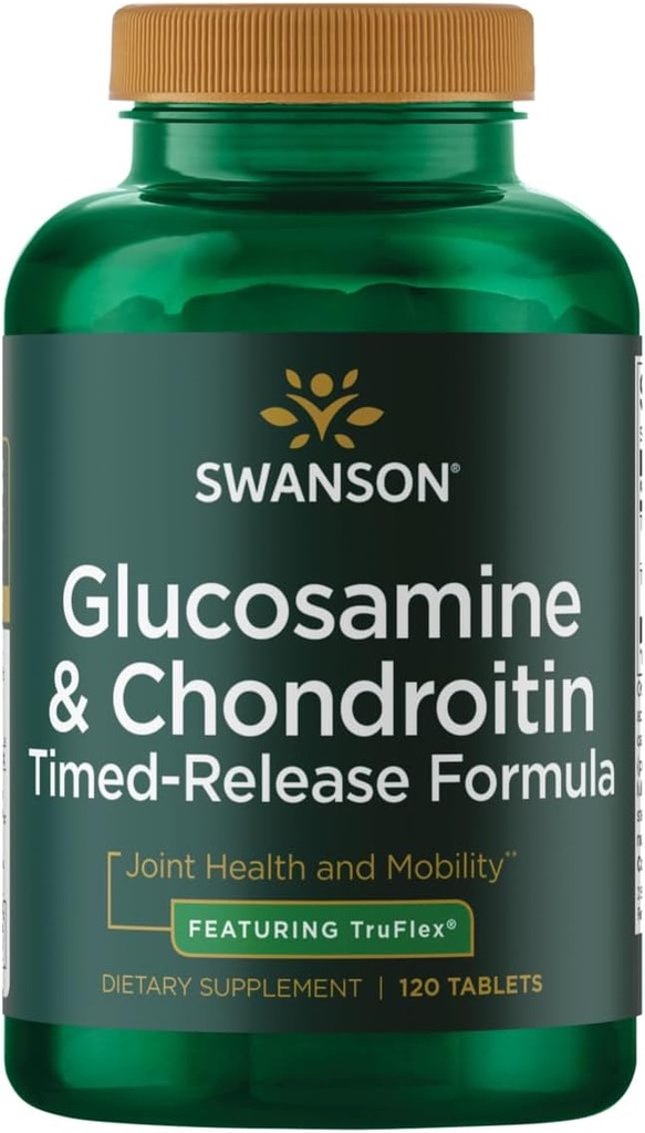 Swanson Timed-Release Glucosamine " Chondroitin Sulfate 750/600 Milligrams 120 Tabs