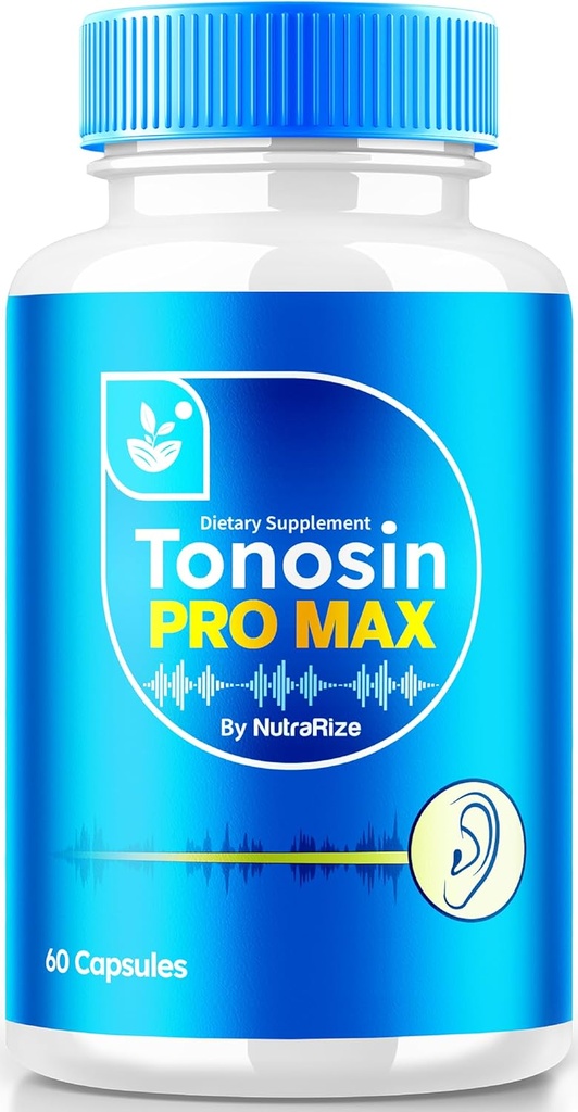NutraRize Tonosin Pro Max Capsules,官方耳部健康公式,促进内耳健康全自然补充,Premium听力支持,TonosinPromax Reviews (60 Capsules)