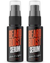 Wild Willies Beard Growth Serum (2-Pack) - Coidado de barba natural con Biotina e cafeína para Healthier, Thicker & Fuller-Looking Mustache - Daily Grooming Routine Nourishes & Hydrates Mens Facial Hair