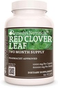 Питание Remedy Red Clover Leaf | 1000 мг, 60 веганских капсул Травяная диетическая добавка | Два месяца поставки