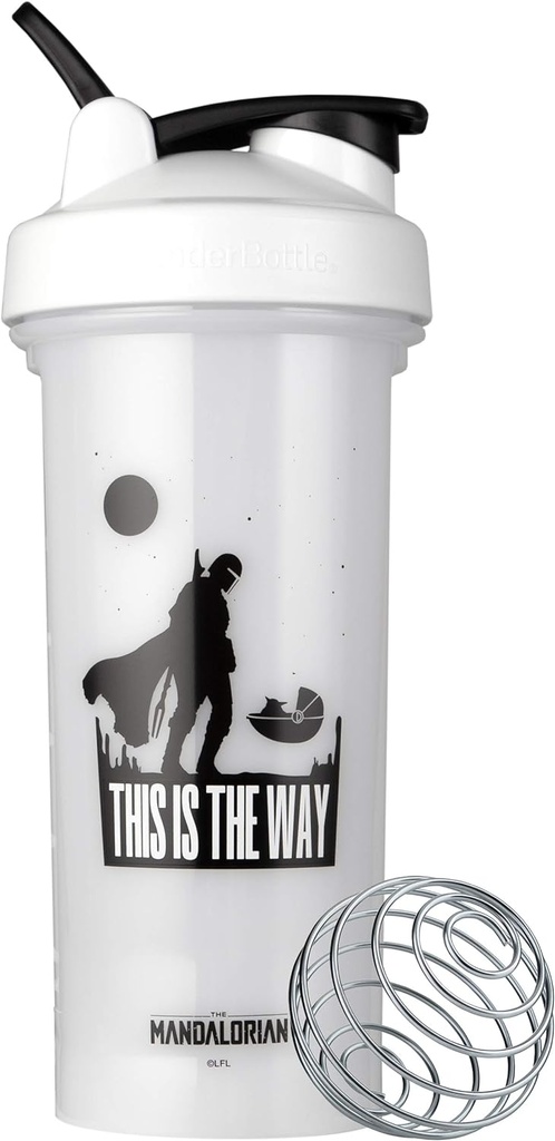 BlenderBottle Star Wars Shaker Bottle Pro Series Perfect for Protein Shakes and Pre Workout, 28-Ounce, This Is The Way