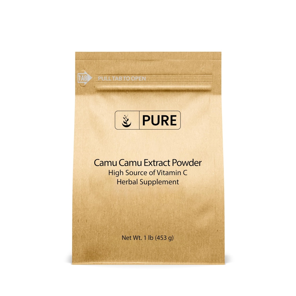 PURE ORIGINAL INGREDIENTS Camu Camu (1lb) Vitamin C, Brazilian Superfood, Lab-Verified, Non-GMO