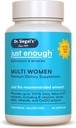 "Dr. Siegal Just Enough Multivitamin for Women - 60 Kapsul - 60 Servis Kesehatan Wanita - Vegetarian Multivitamin untuk Perempuan - Women Multivitamin - Wanita Hari Multivitamin