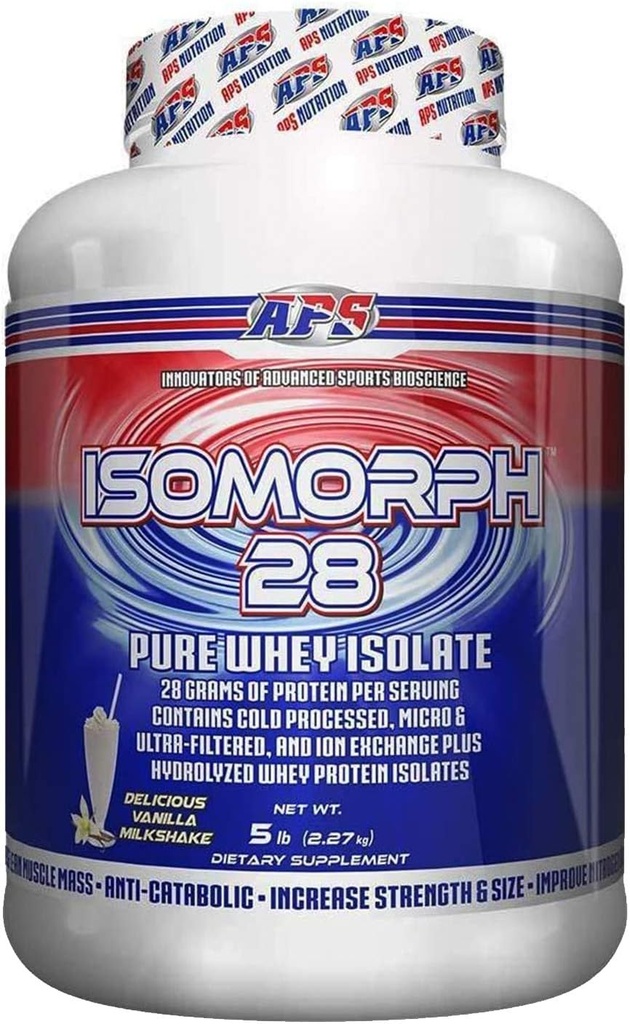 IsoMorph 28 bởi APS Nutrition, Phey độc lập Protein Powder, Vanilla Sữa lắc, 5 lb