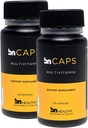 BN Caps - Multivitamine Capsule met 22 essentiële voedingsstoffen: Vitaminen A, B-6, B-12, C, D3, E, K, Biotin, ijzer en zink, ondersteunt mannen & vrouwen algehele gezondheid, 120 capsules, 120 dagen levering (2 verpakkingen)