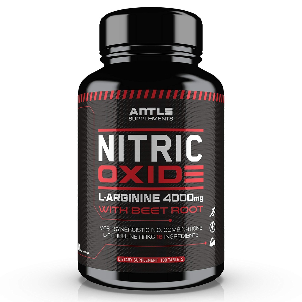 Nitric Oxide Booster 4000mg L-Arginine L-Citrulline AAKG Beet Root Pre Workout Pills for Men Muscle Pump Performance Energy 180 Capsules