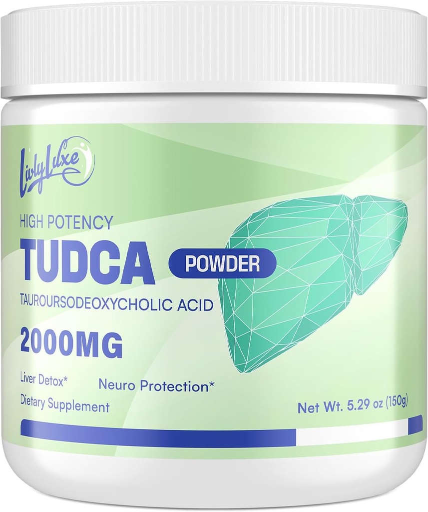 Hỗ trợ gan PUDCA Powder — Phụ thêm gan cao 2000mpation Gan Detox & sửa chữa bằng sữa Thitle, Artichoke, Bile Salts, Ox Bile,Herbal–30 Phục vụ, Non-GOMO