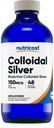 Nutricost Colloidal Silver 8oz - Cobalt Blue Glass Bottles, Bio-Active Colloidal Silver