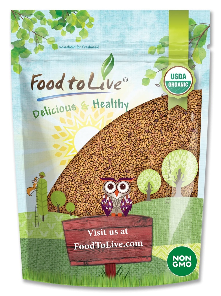Food to Live - Organic Alfalfa Sprouting Seeds, 8 Ounces Non-GMO, Kosher, Sproutable, Raw