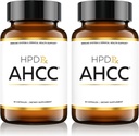 HPD Rx Premium AHCC & Shiitake Mushroom 1100 mg per Serving Supplement, Natural Imunity Booster, udržuje prírodné Killer Cell Activity 