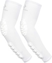 2PCS Padded Elbow Forearm Sleeves Compression Arm Protective Support
