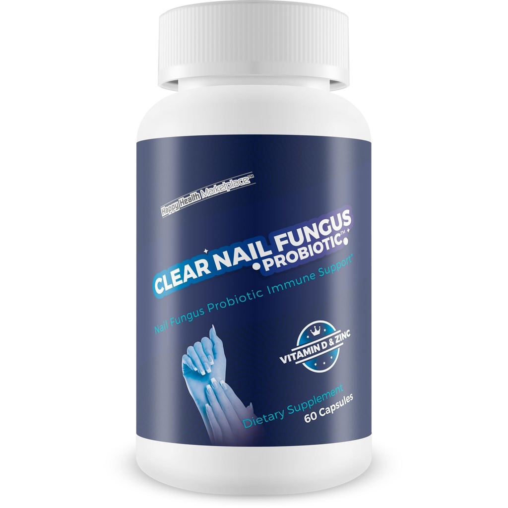 Clear Nail Fungus Probiotic - Best Natural Fungus Treatment Pills for Toenail and Nail Fungus Removal