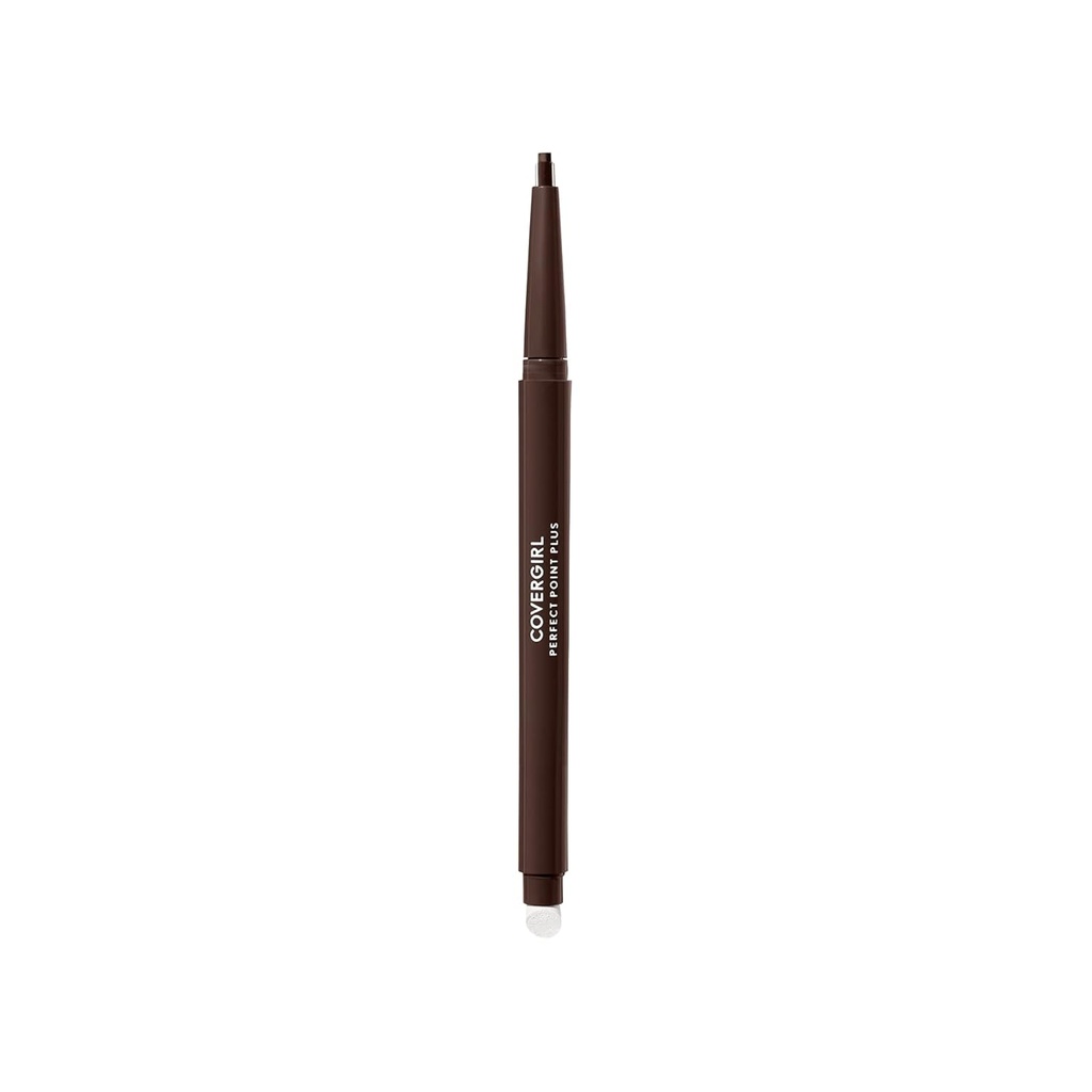CoverGirl Perfect Point Plus Eyeliner Pencil, Espresso, Long-Lasting, Versatile Brown Eyeliner, Soft Smudging Tip, No necesita afilar, Pack de 1