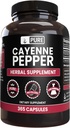 PURE ORIGINAL INGREDIENTS Cayenne Pfeffer (365 Kapseln) Kein Magnesium oder Reisfüller, Rein, Lab Verifiziert