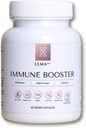 LEMAlab Immune Booster - 60 Kapsułek wegańskich - B- Complex, Witamina C & E, Organic Ginger & Echinacea - Formuła przeciwutleniająca - Wspiera funkcje immunologiczne i metabolizm energii