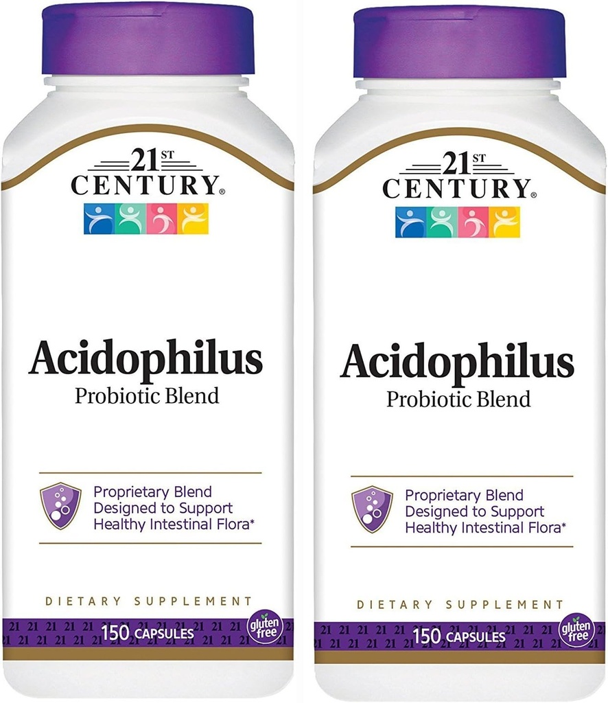 21e Century Acidophilus Probiotic Blend Capsules, 150-Count (verpakking 2)