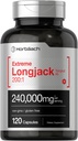 Horbäach - Longjack Tongkat Ali | 120 Capsules | Extreme Male Performance Supplement | Super Concentrated Herbal Extract Formula | Non-GMO & Gluten Free Pills